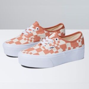 Vans Authentic Stackform Checkered Size 8.5